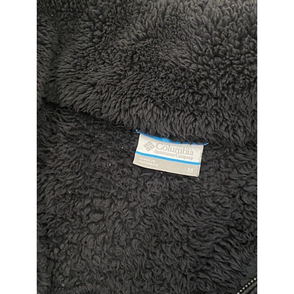 Columbia Sherpa Size M Sherpa Full Zip Fleece Jacket Women’s Black Outdoors - Picture 2 of 5